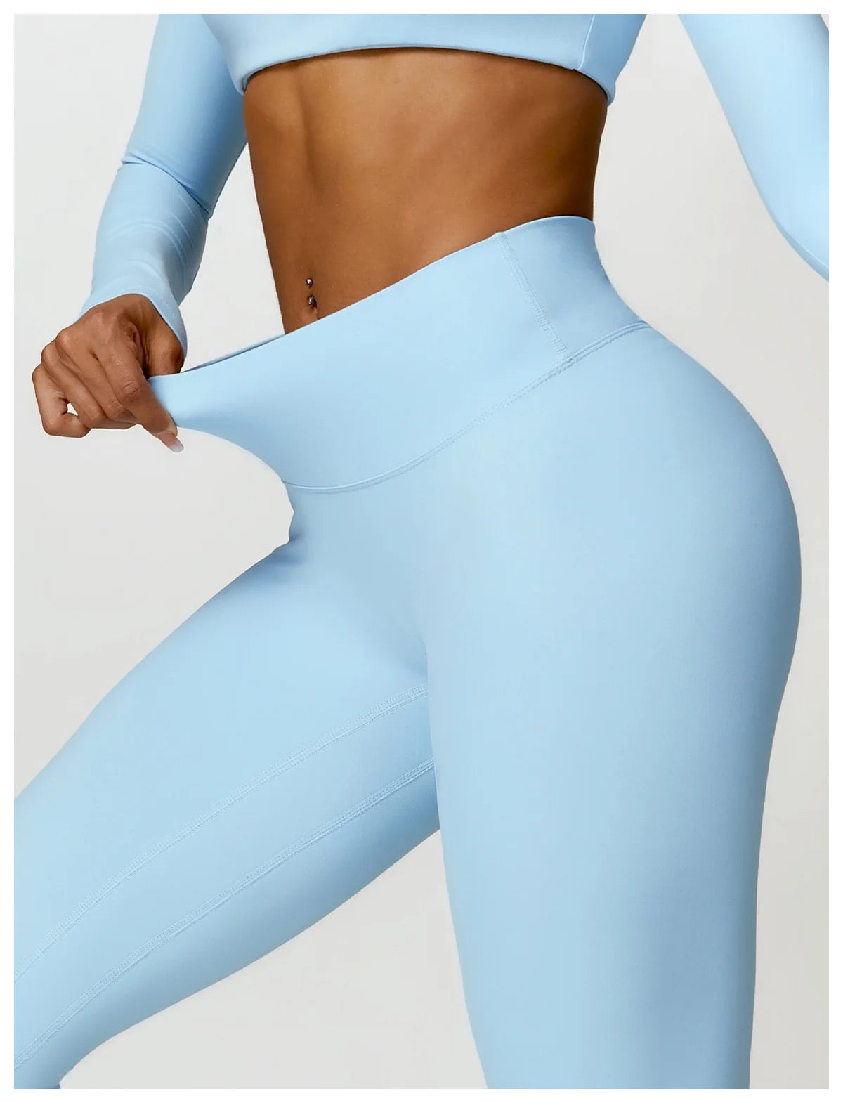 2 PIECE WOMEN GYM SET LONG SLEEVE+ LEGGING