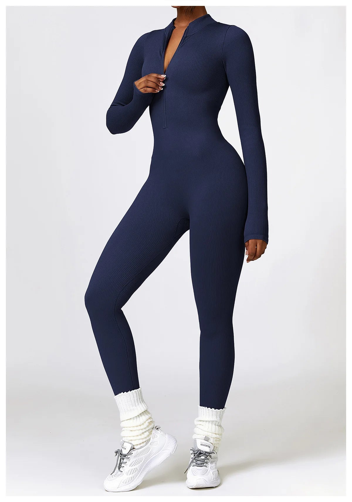 SEAMLESS LONG SLEEVE YOGA JUMPSUIT