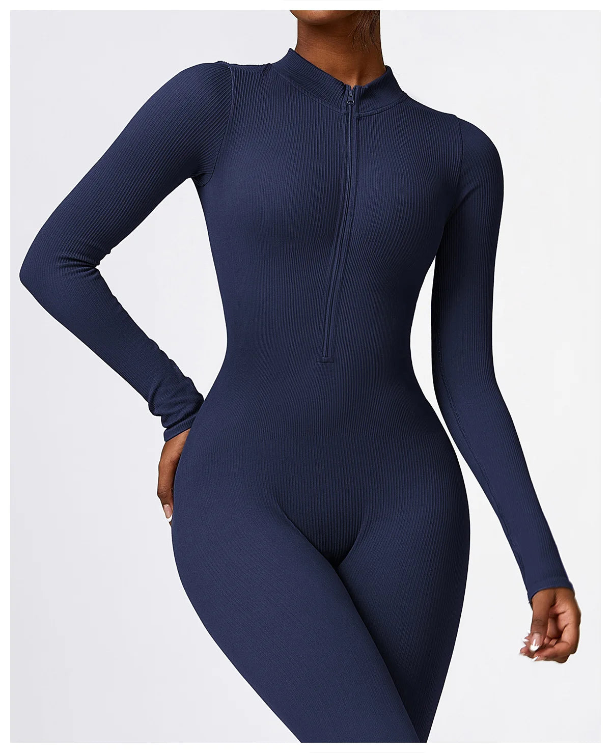 SEAMLESS LONG SLEEVE YOGA JUMPSUIT