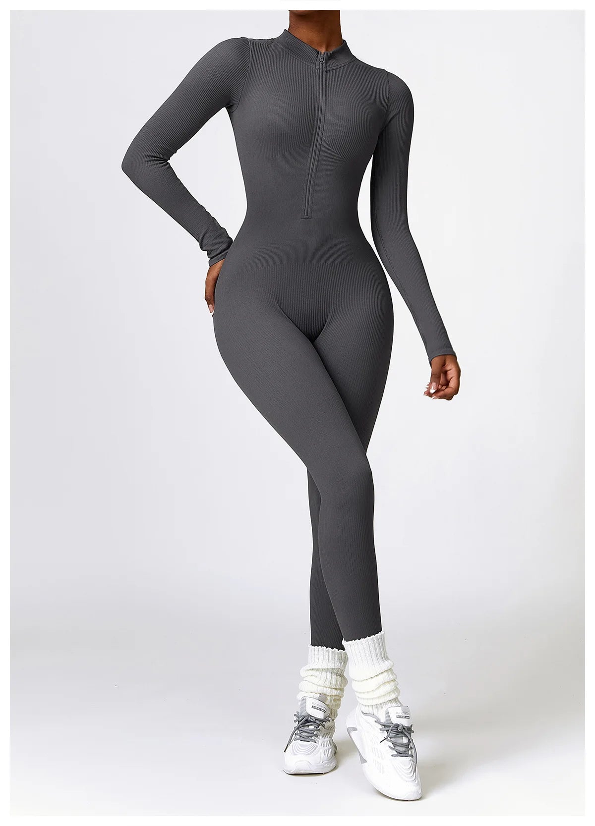 SEAMLESS LONG SLEEVE YOGA JUMPSUIT