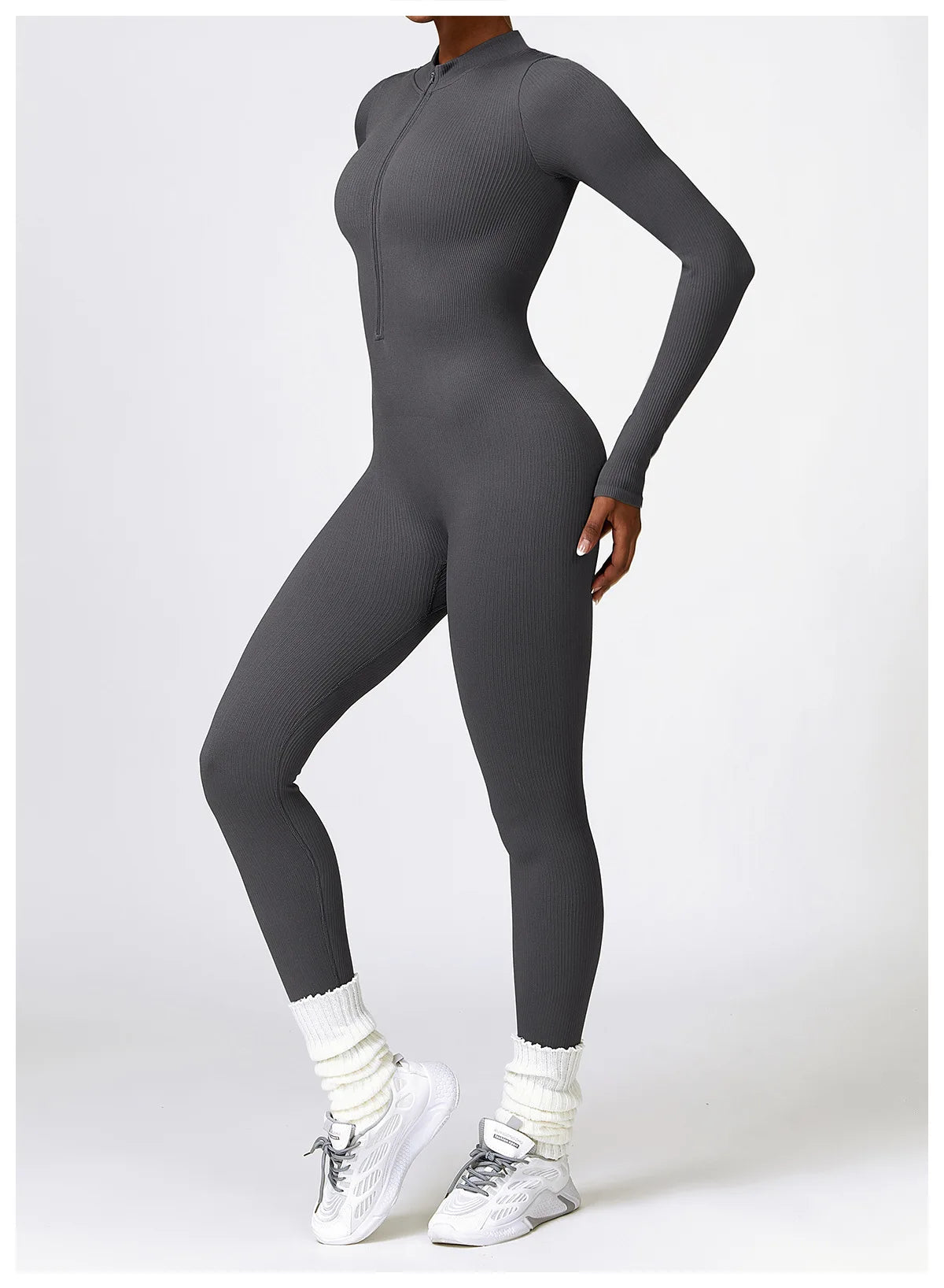 SEAMLESS LONG SLEEVE YOGA JUMPSUIT