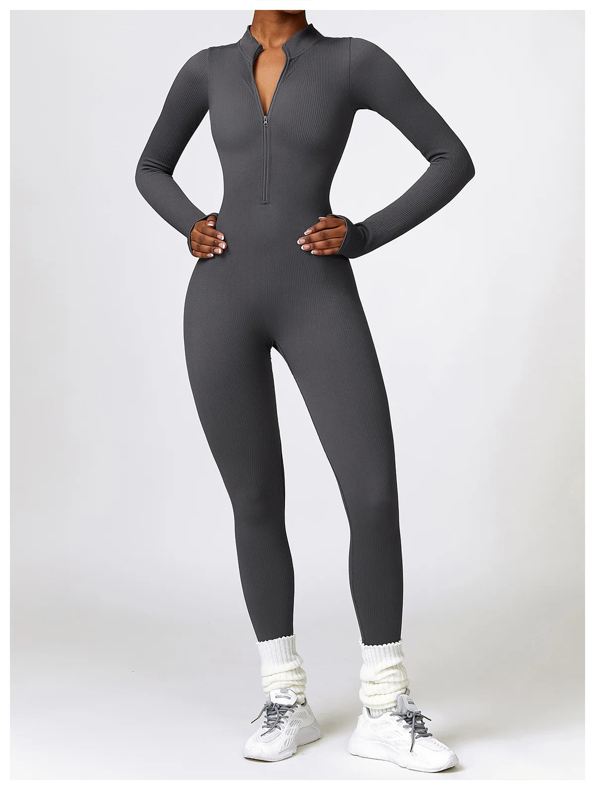 SEAMLESS LONG SLEEVE YOGA JUMPSUIT