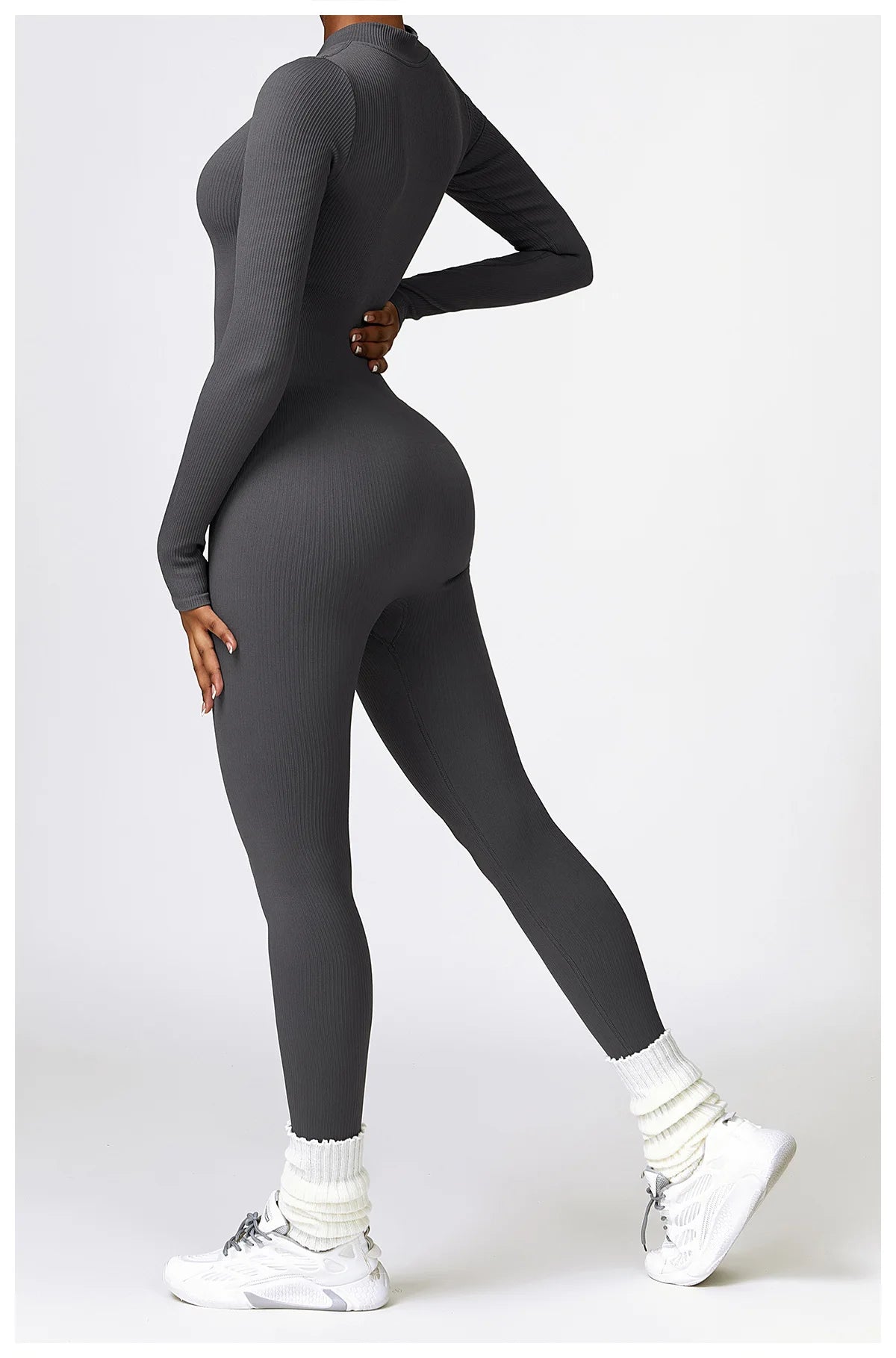 SEAMLESS LONG SLEEVE YOGA JUMPSUIT