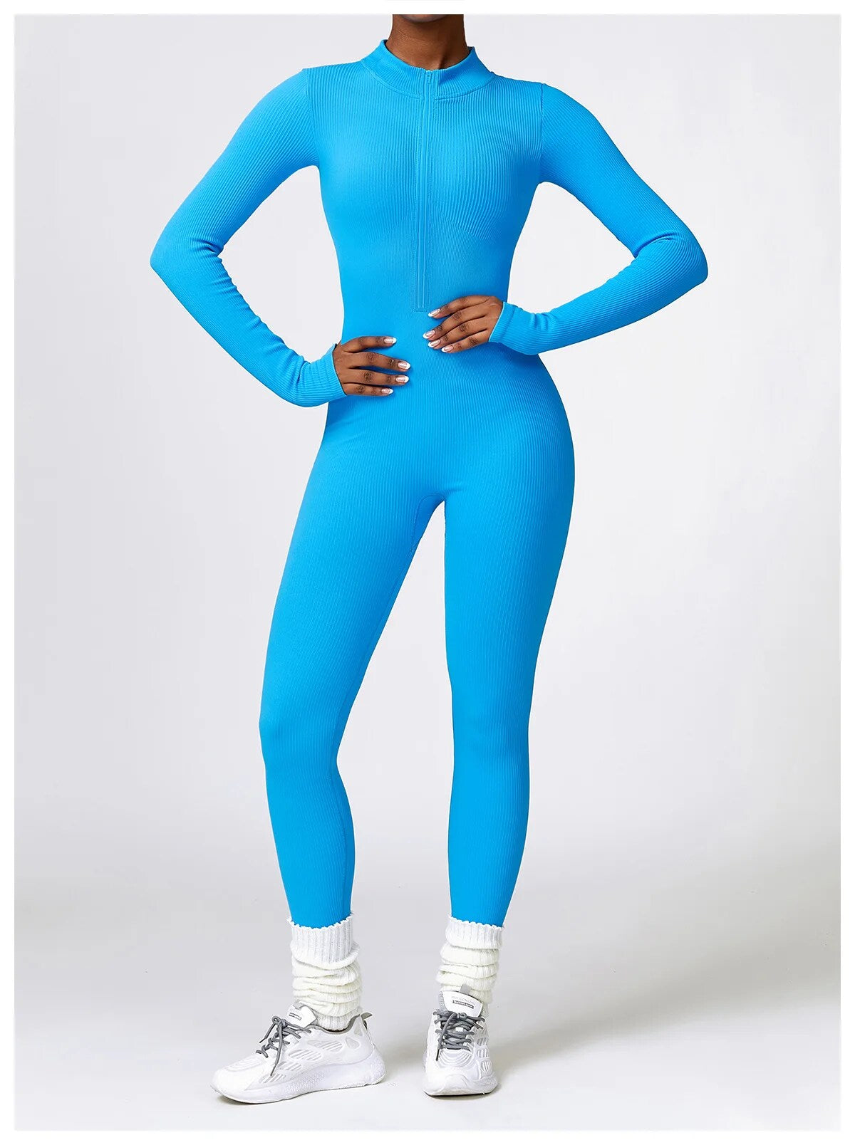 SEAMLESS LONG SLEEVE YOGA JUMPSUIT