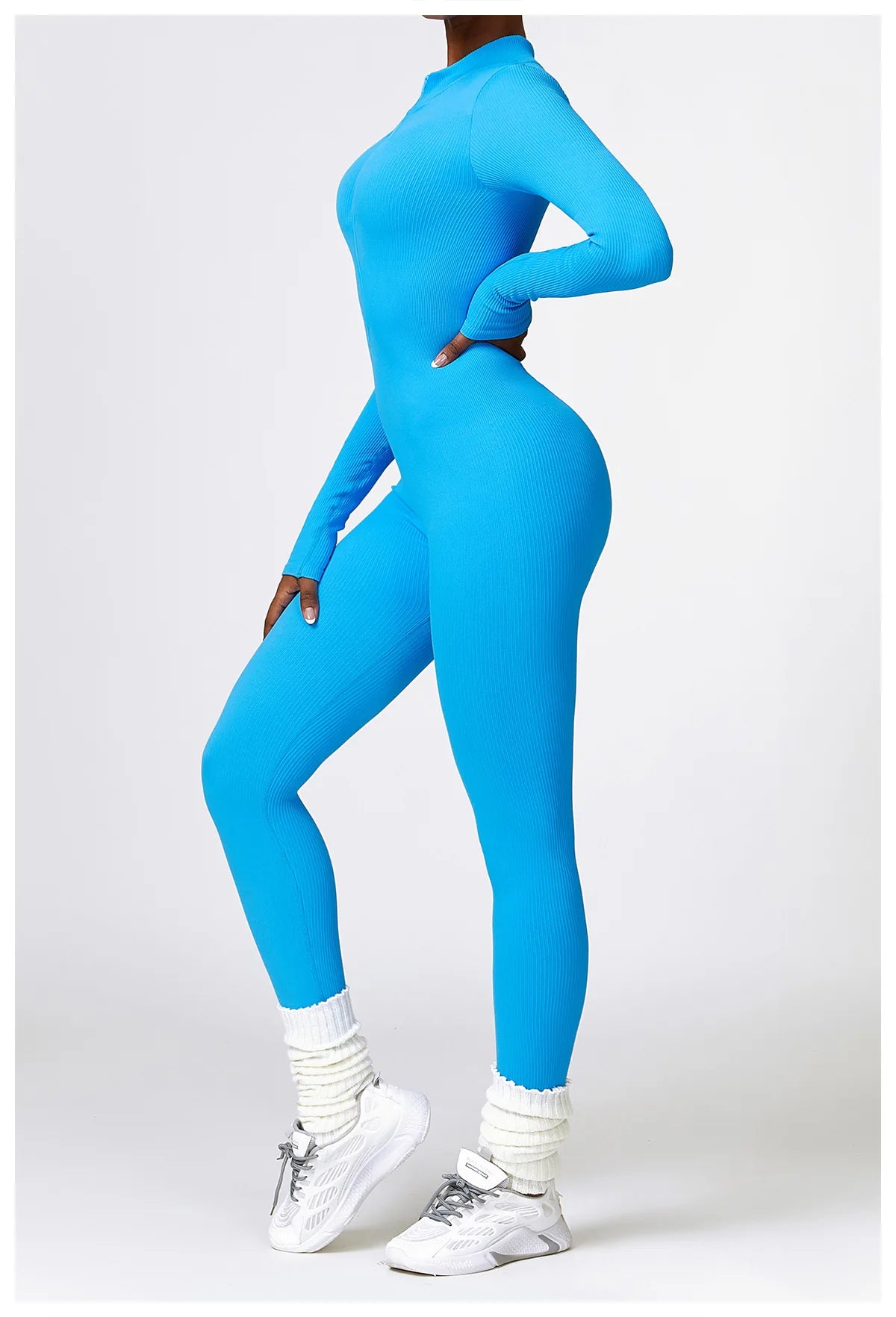 SEAMLESS LONG SLEEVE YOGA JUMPSUIT