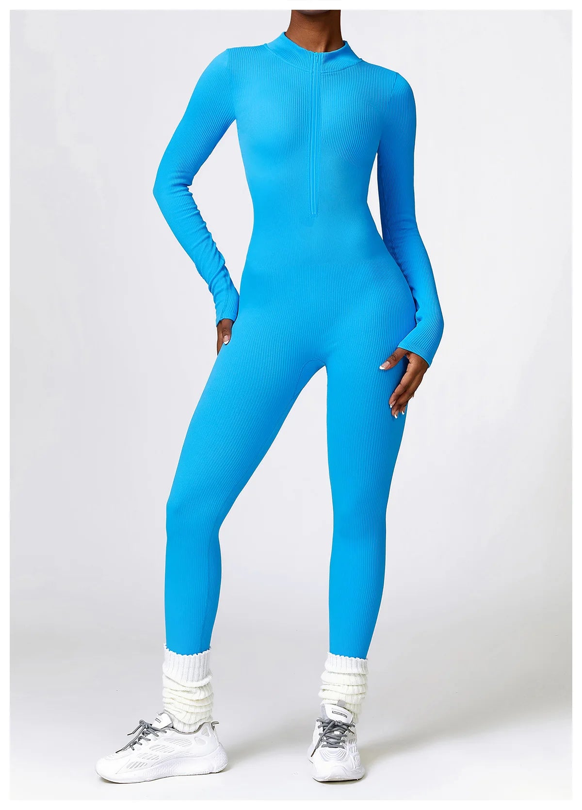 SEAMLESS LONG SLEEVE YOGA JUMPSUIT