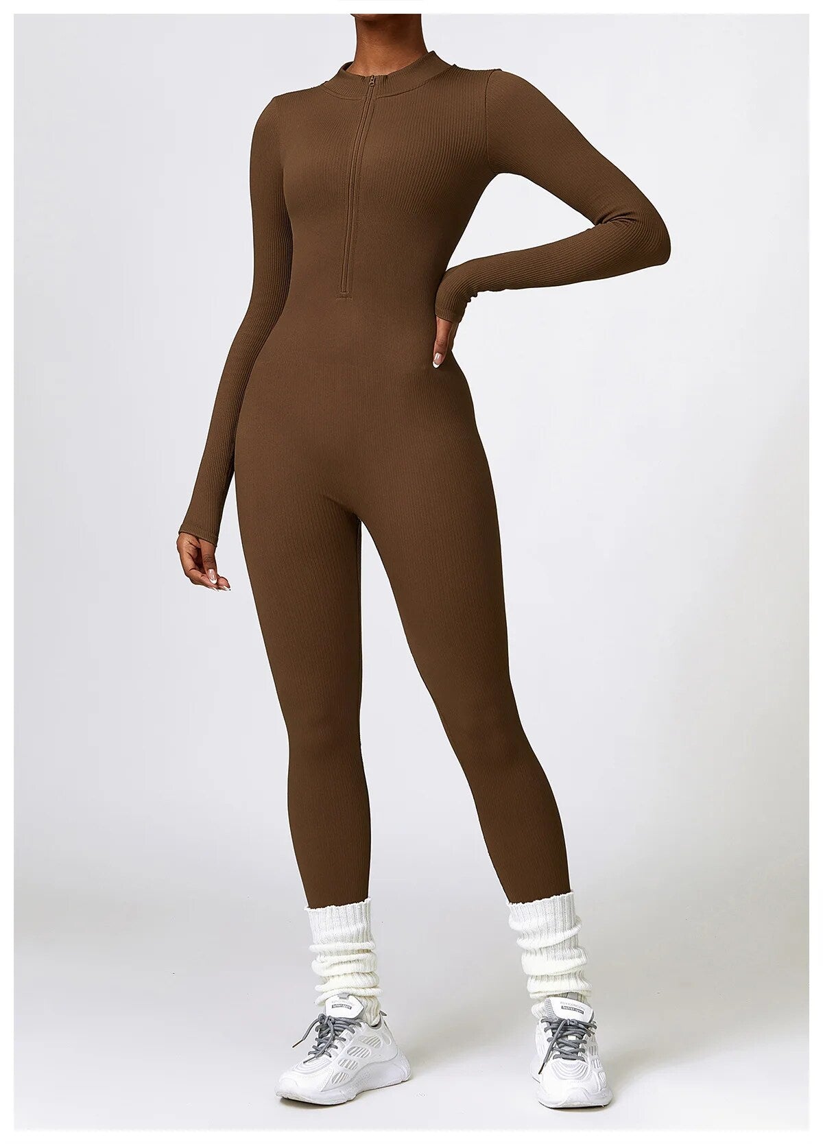 SEAMLESS LONG SLEEVE YOGA JUMPSUIT