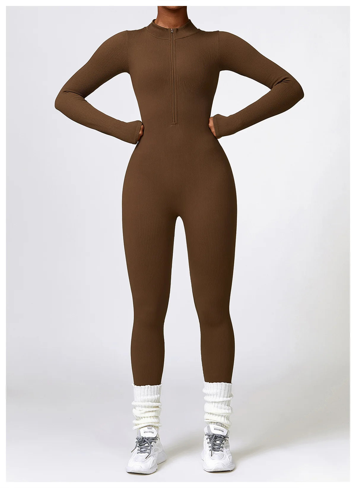 SEAMLESS LONG SLEEVE YOGA JUMPSUIT