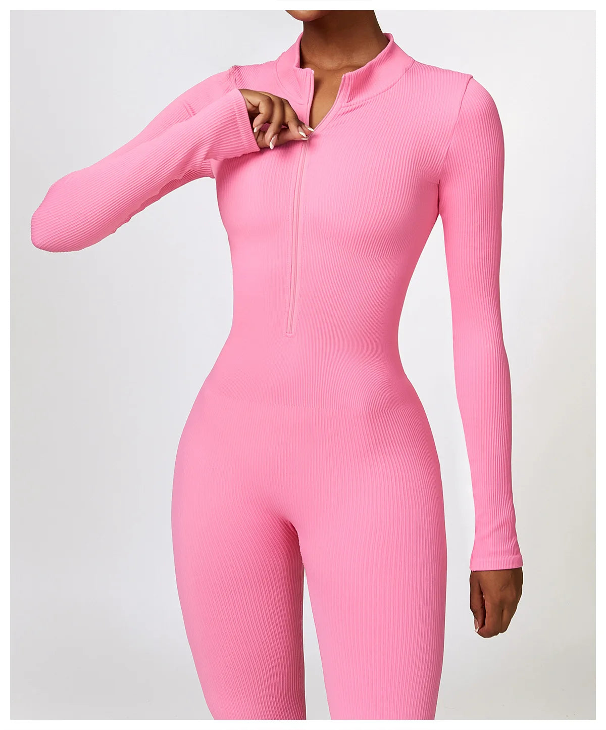 SEAMLESS LONG SLEEVE YOGA JUMPSUIT