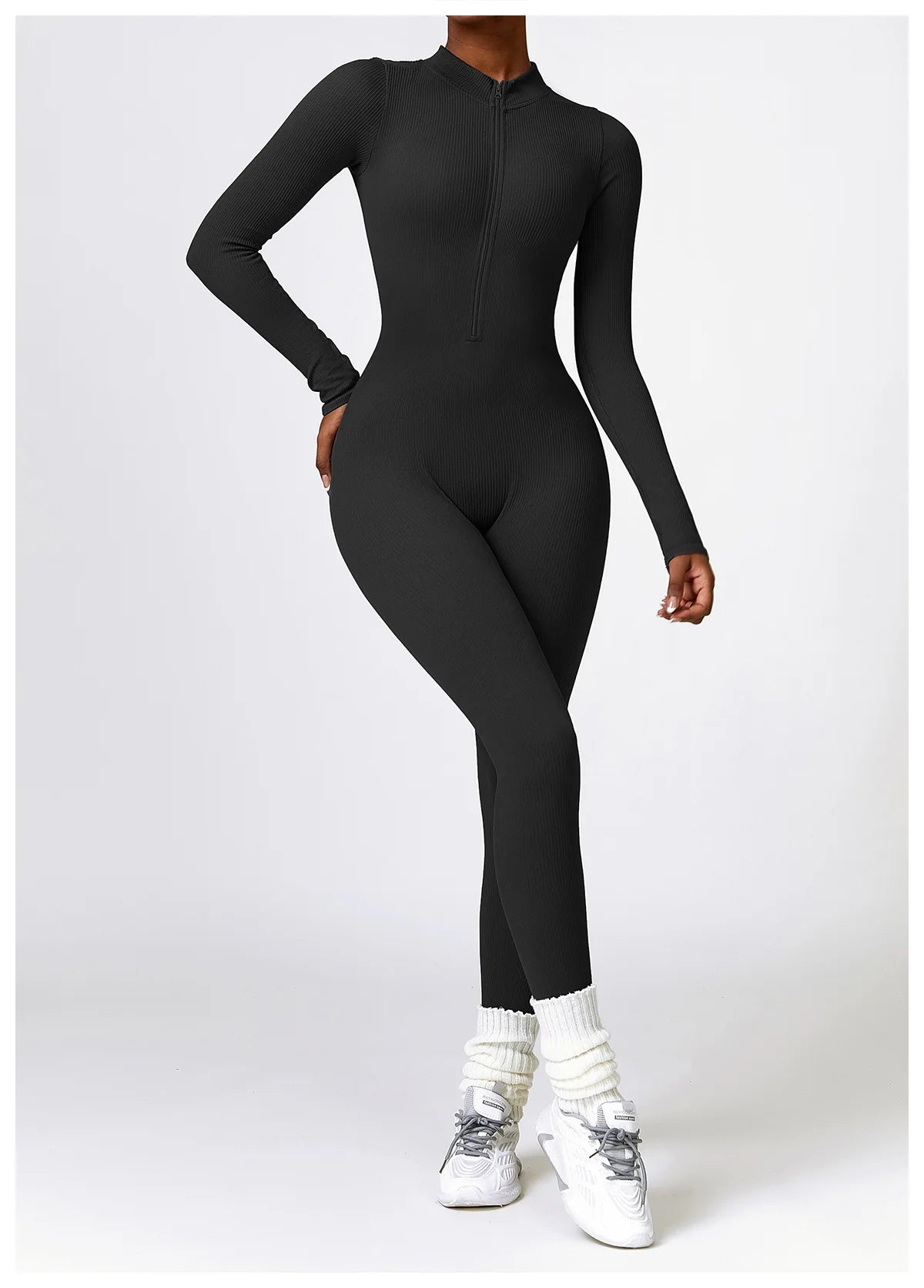 SEAMLESS LONG SLEEVE YOGA JUMPSUIT