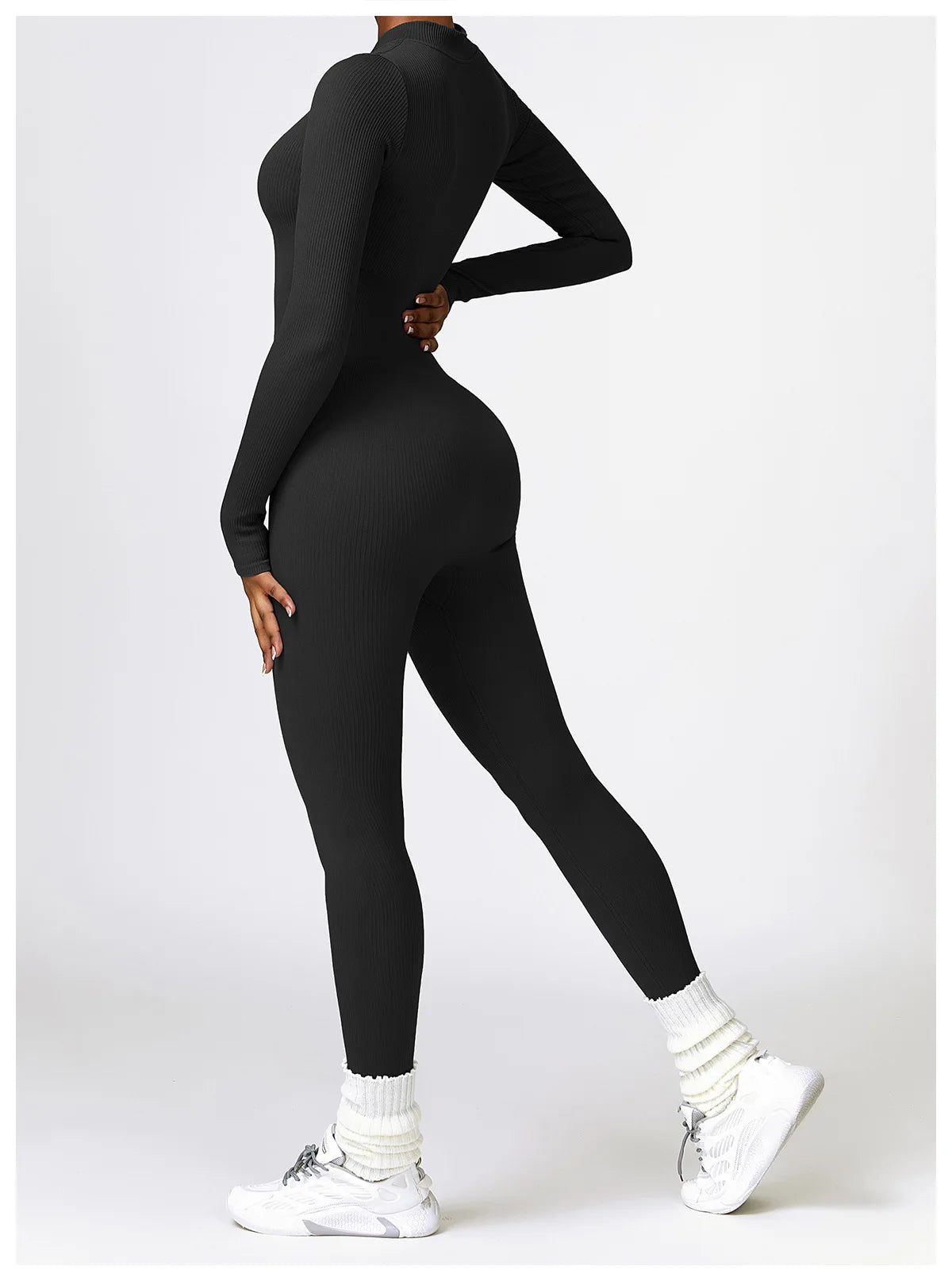 SEAMLESS LONG SLEEVE YOGA JUMPSUIT