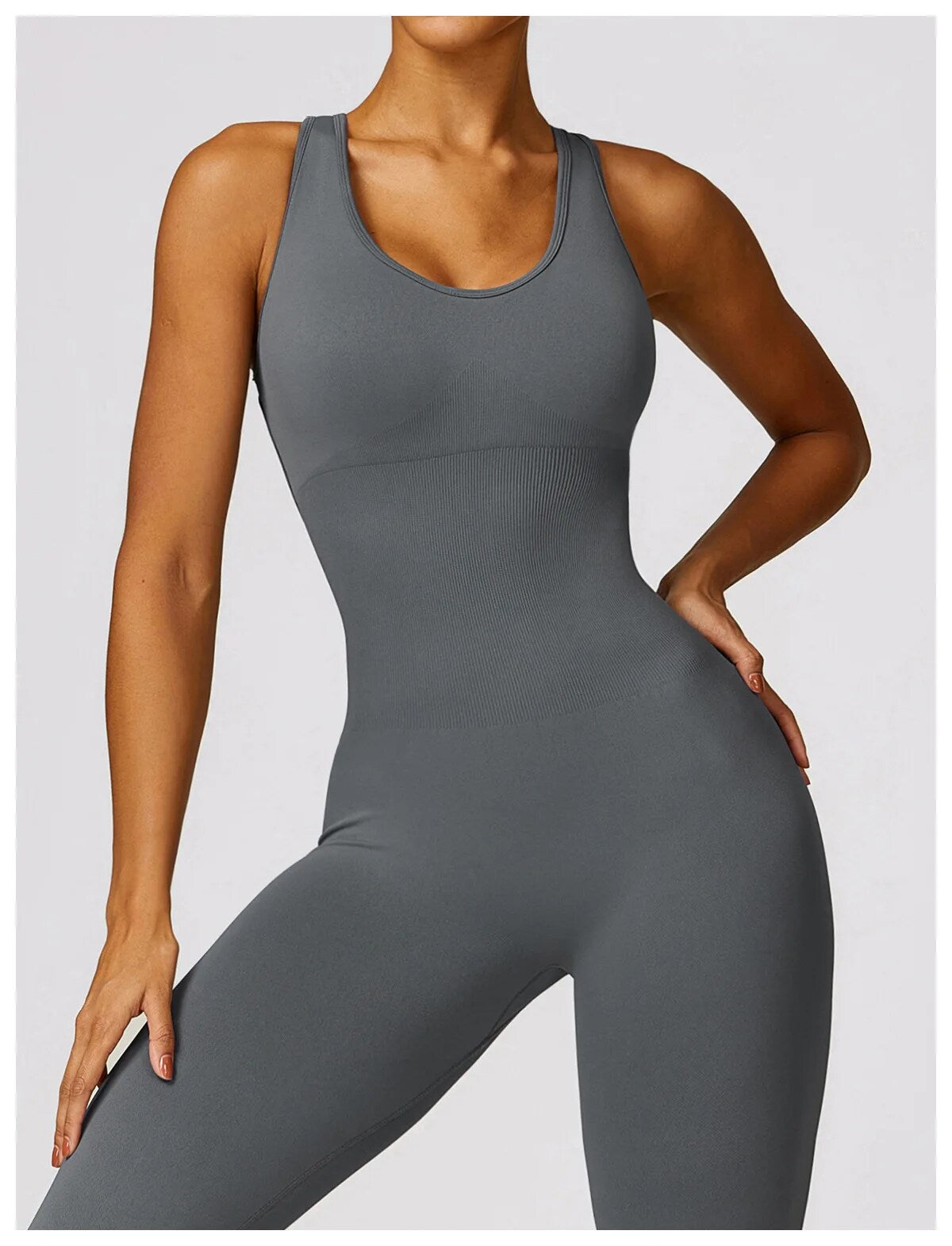 YOGA SEAMLESS PUSH UP JUMPSUIT