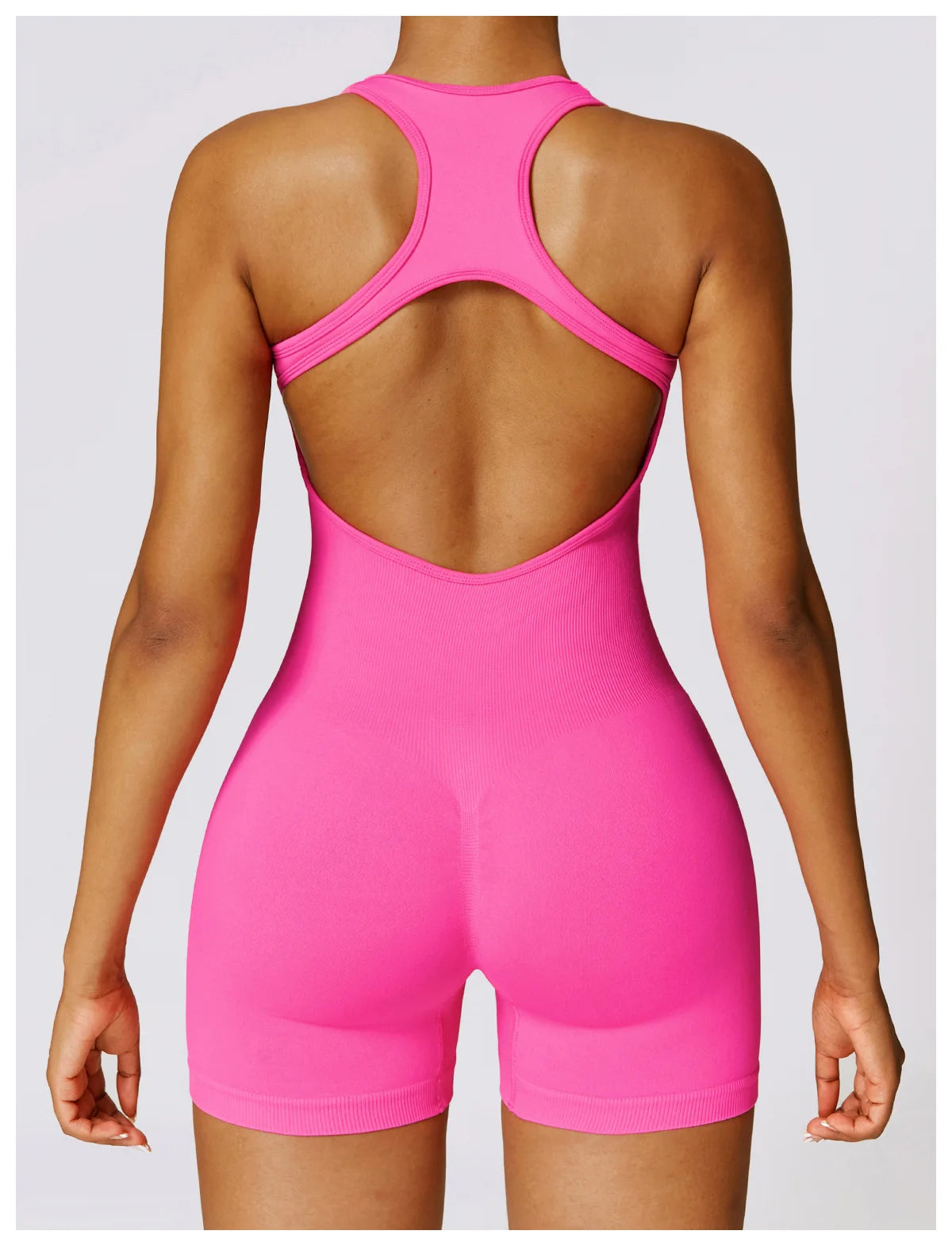 YOGA SEAMLESS PUSH UP JUMPSUIT SHORT