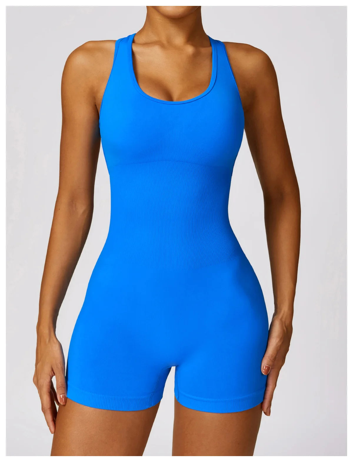 YOGA SEAMLESS PUSH UP JUMPSUIT SHORT