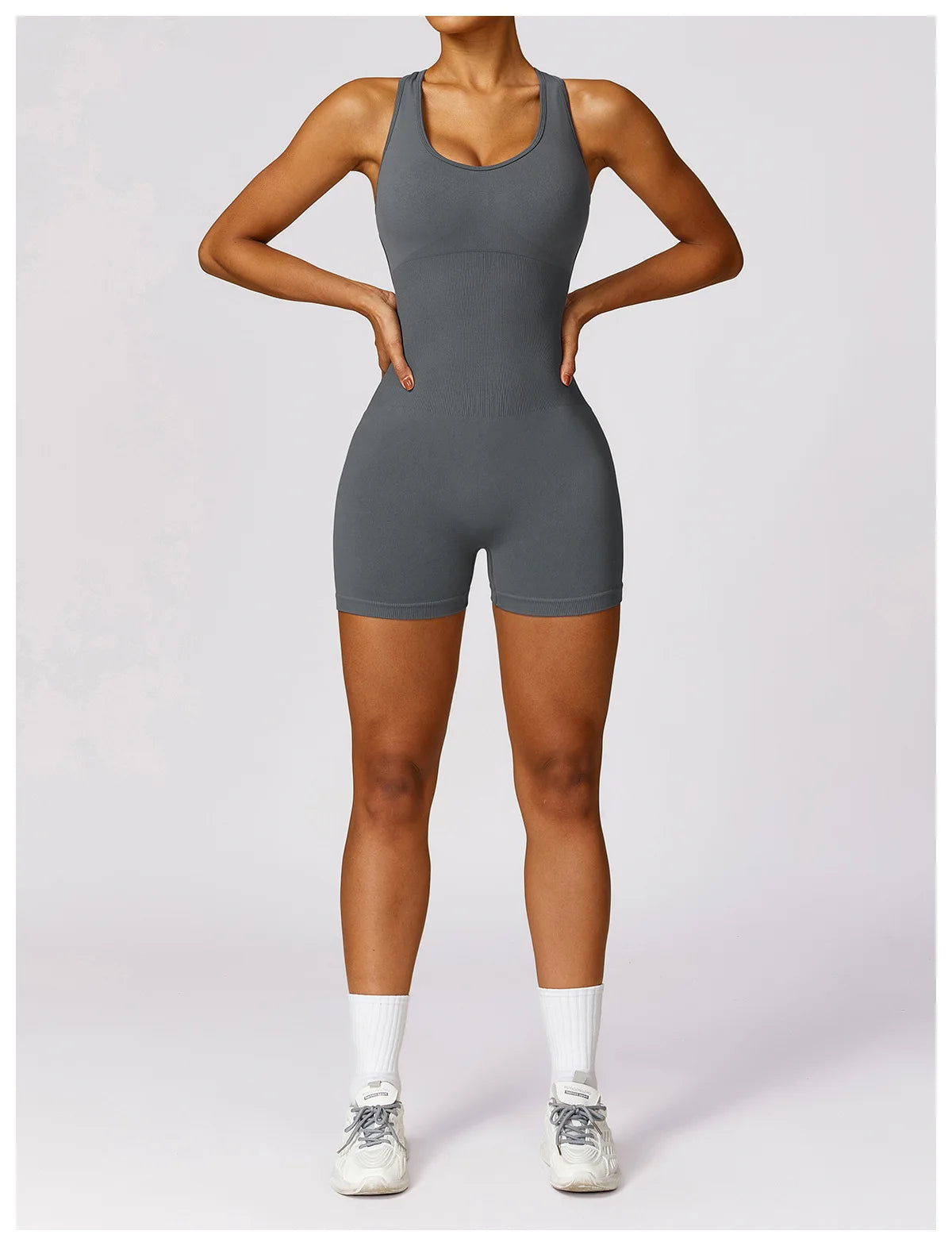 YOGA SEAMLESS PUSH UP JUMPSUIT SHORT