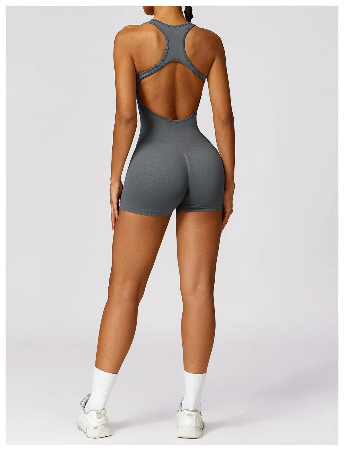 YOGA SEAMLESS PUSH UP JUMPSUIT SHORT