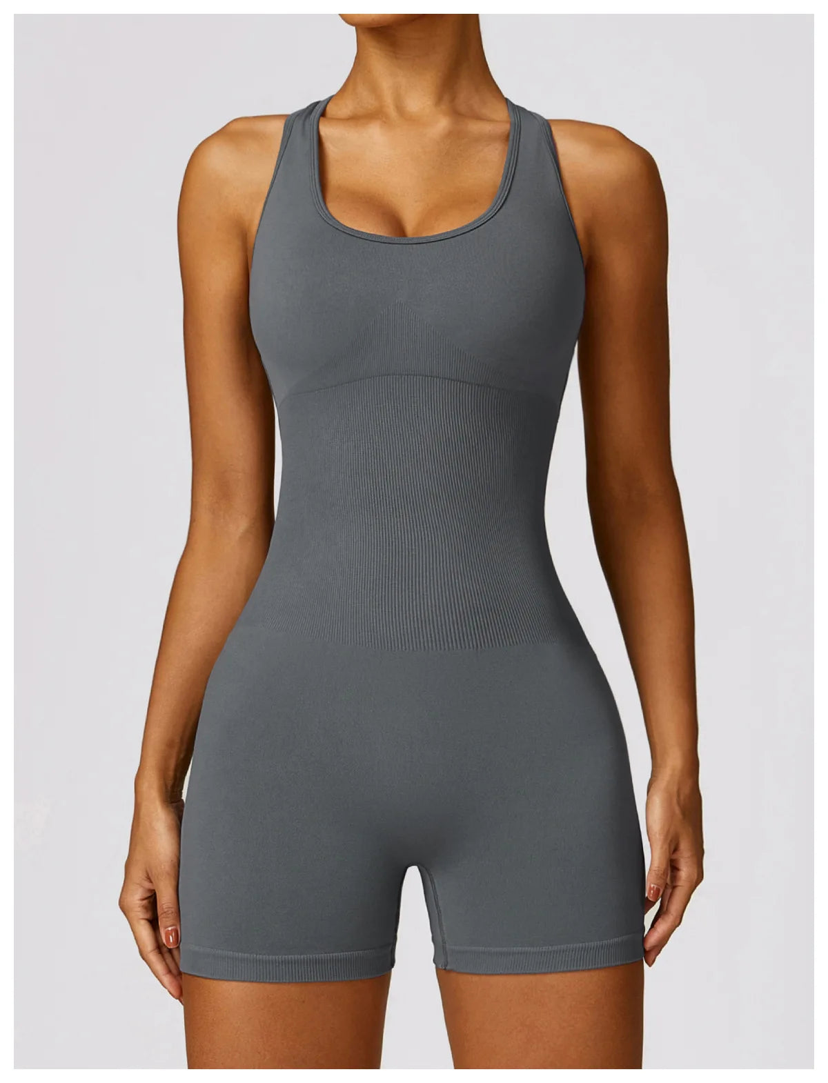 YOGA SEAMLESS PUSH UP JUMPSUIT SHORT