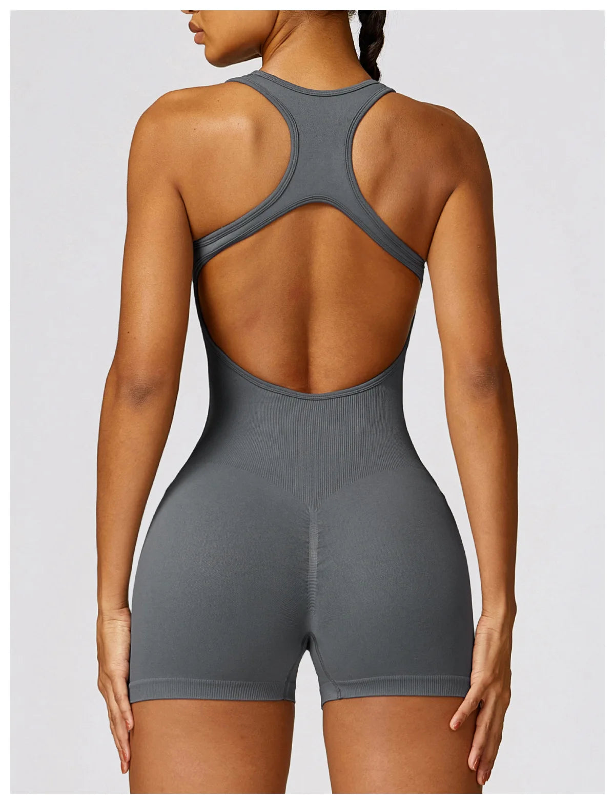 YOGA SEAMLESS PUSH UP JUMPSUIT SHORT