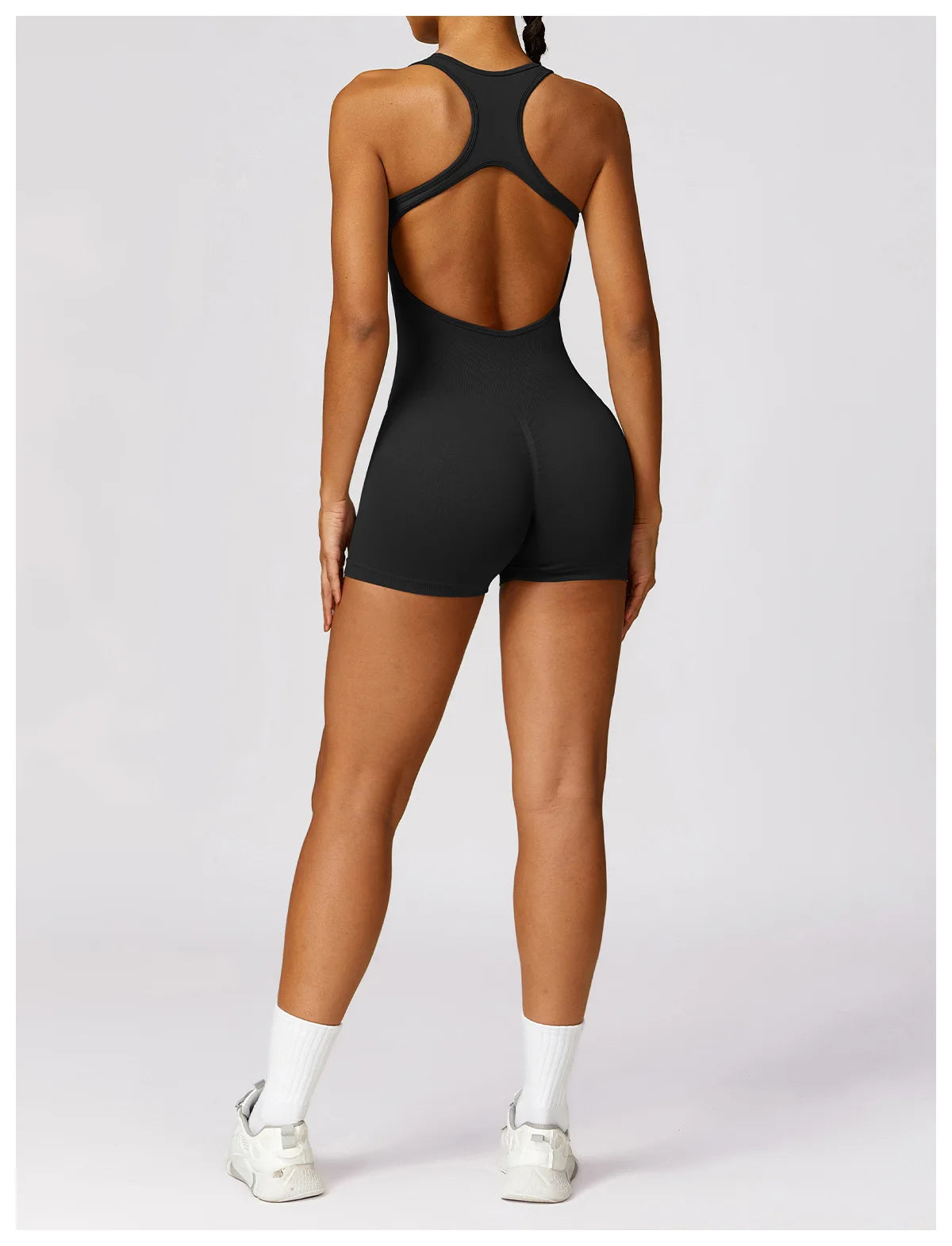 YOGA SEAMLESS PUSH UP JUMPSUIT SHORT