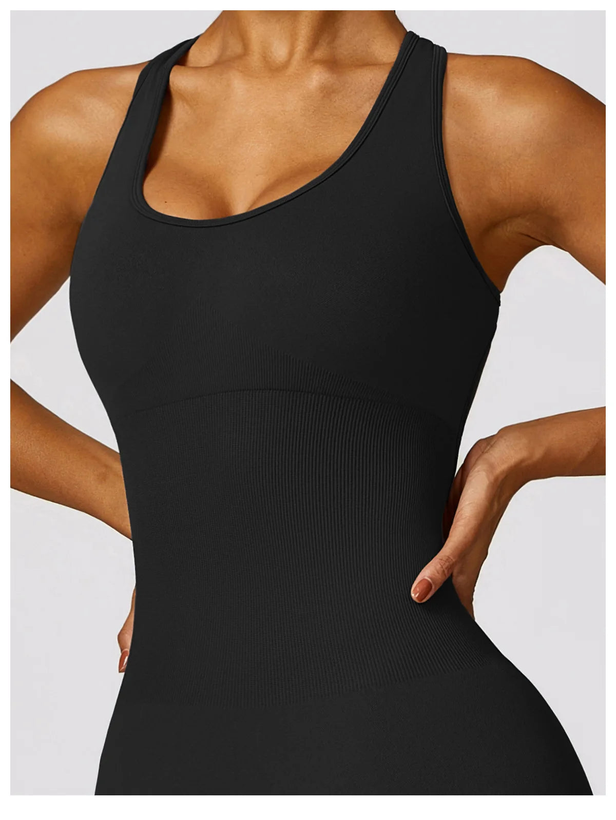 YOGA SEAMLESS PUSH UP JUMPSUIT SHORT