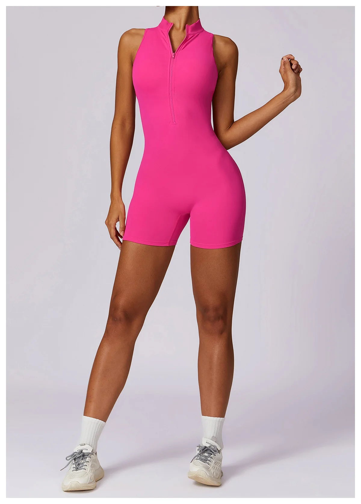 GYM BODYSUIT WITH ZIPPER