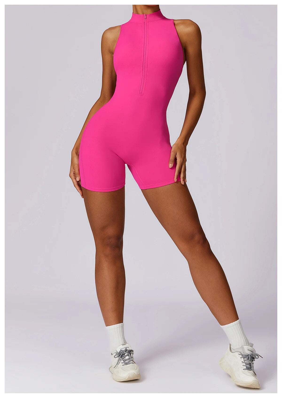 GYM BODYSUIT WITH ZIPPER