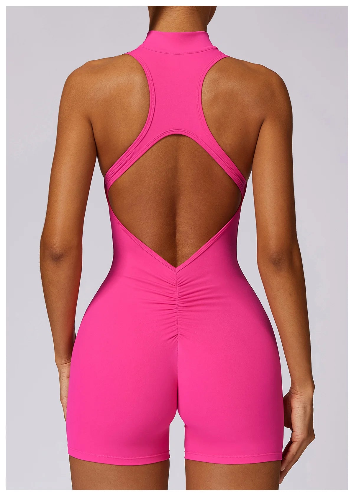 GYM BODYSUIT WITH ZIPPER