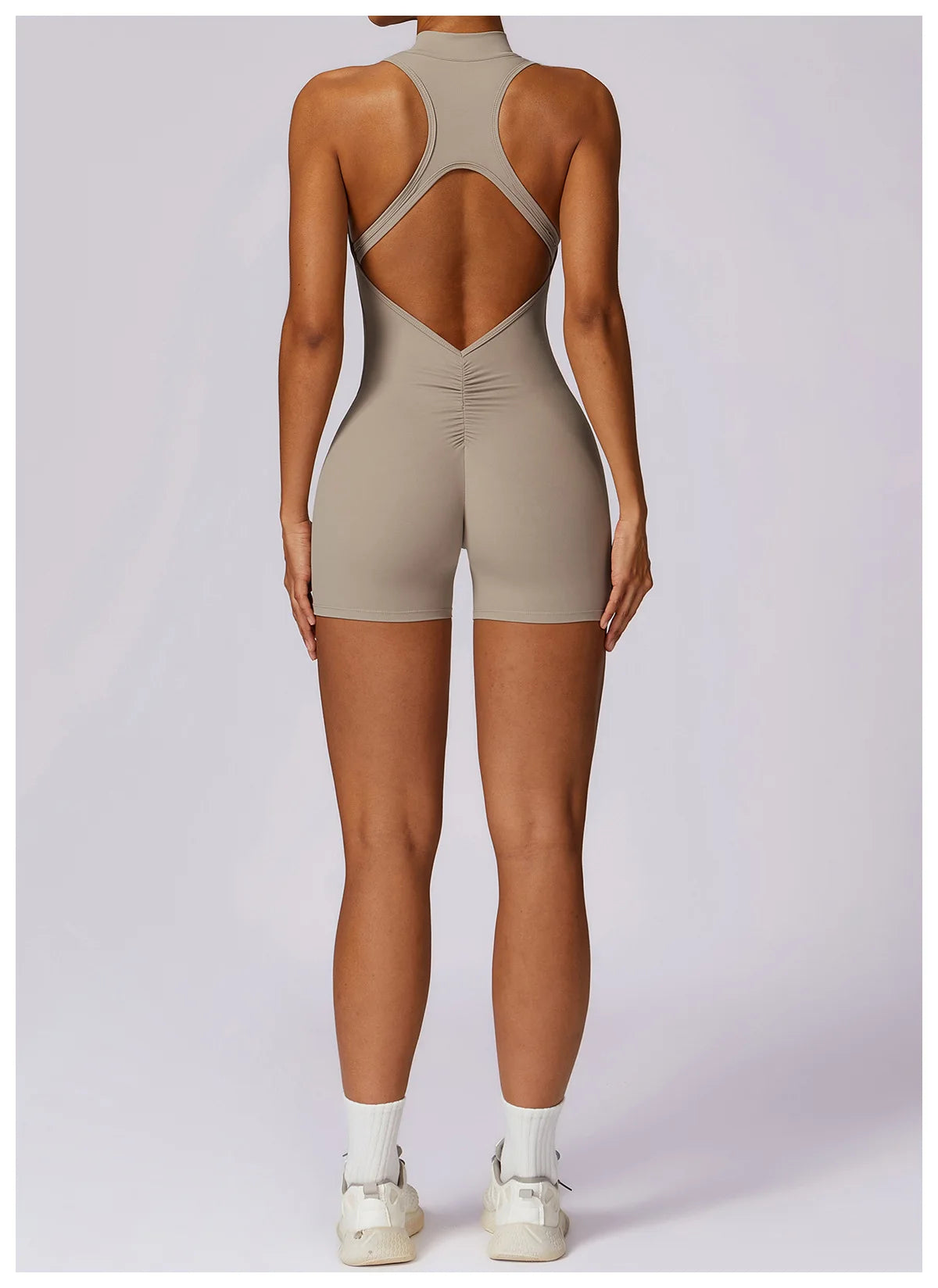 GYM BODYSUIT WITH ZIPPER