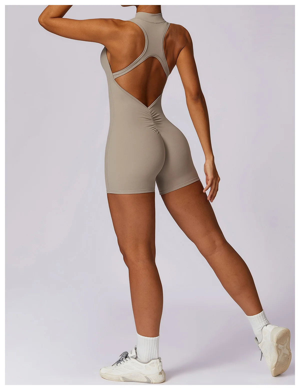 GYM BODYSUIT WITH ZIPPER