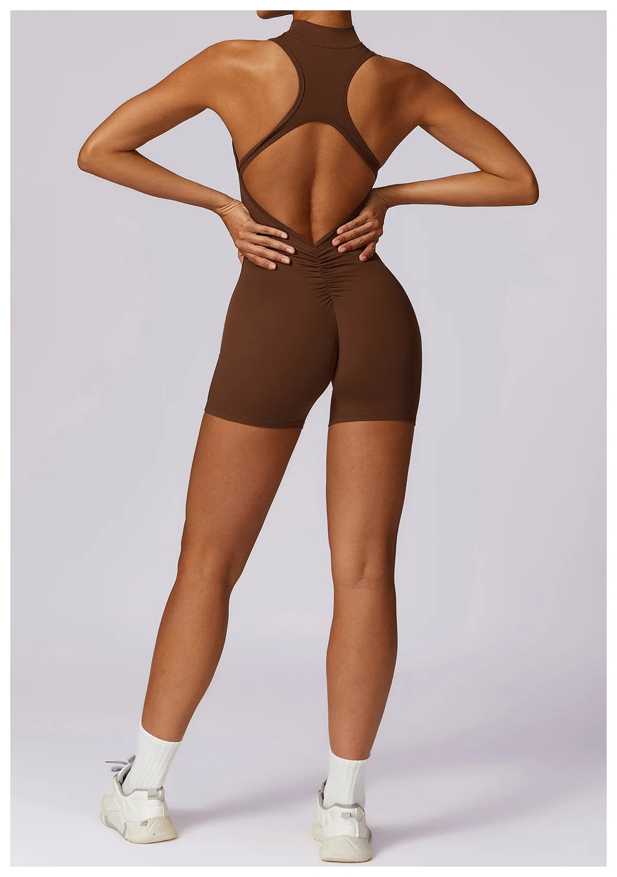 GYM BODYSUIT WITH ZIPPER