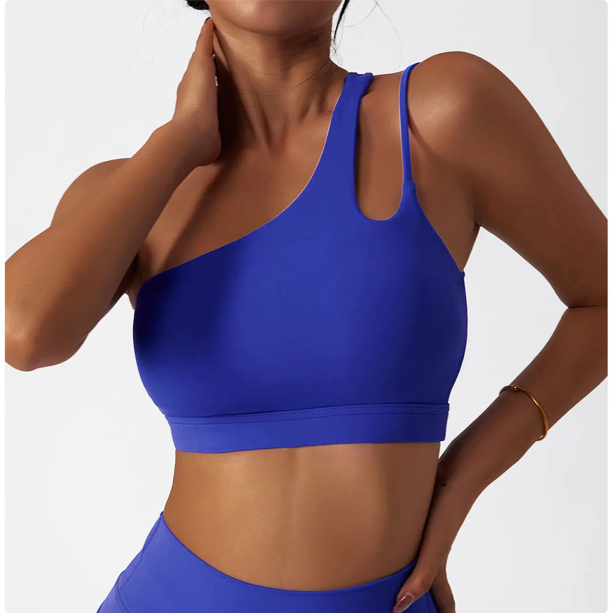 ONE SHOULDER SPORTS BRA