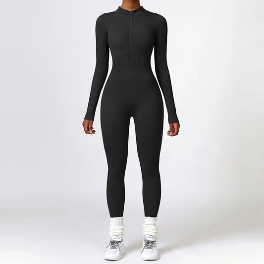 SEAMLESS LONG SLEEVE YOGA JUMPSUIT