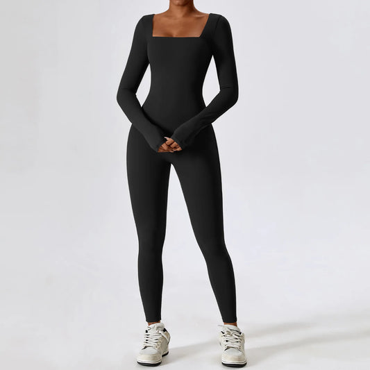 FITNESS LONG SLEEVED JUMPSUIT