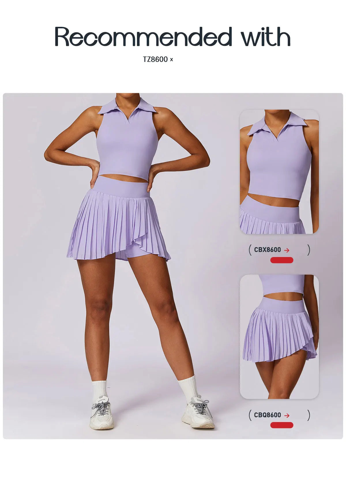 2 PIECE TENNIS SKIRT SET